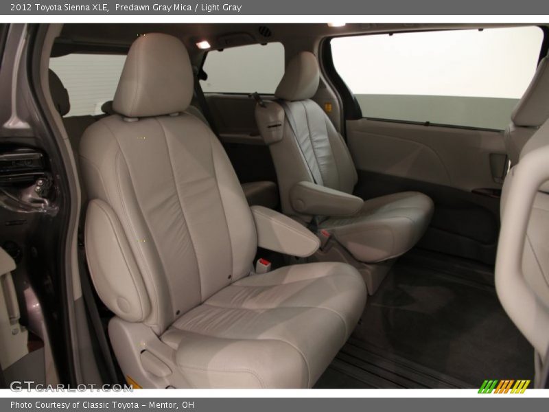 Predawn Gray Mica / Light Gray 2012 Toyota Sienna XLE
