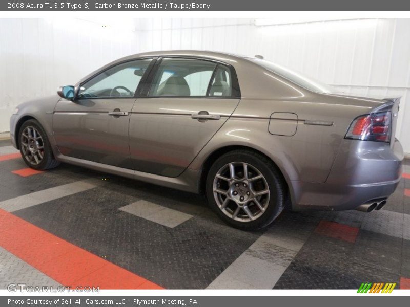 Carbon Bronze Metallic / Taupe/Ebony 2008 Acura TL 3.5 Type-S