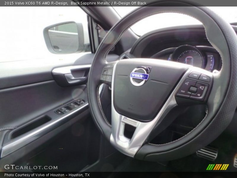 Black Sapphire Metallic / R-Design Off Black 2015 Volvo XC60 T6 AWD R-Design