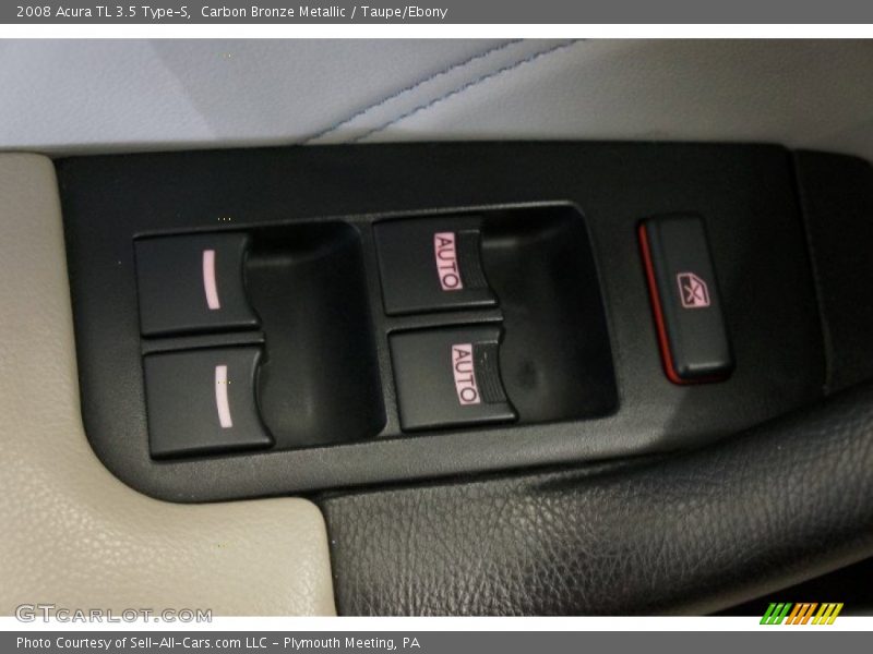 Carbon Bronze Metallic / Taupe/Ebony 2008 Acura TL 3.5 Type-S