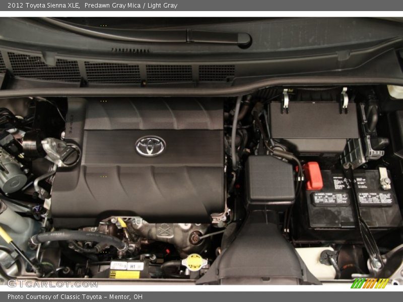 Predawn Gray Mica / Light Gray 2012 Toyota Sienna XLE