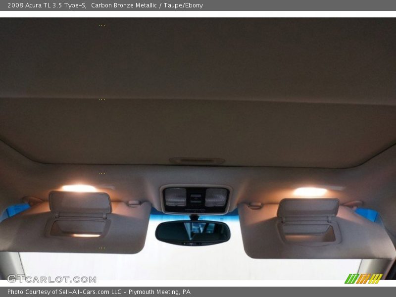 Carbon Bronze Metallic / Taupe/Ebony 2008 Acura TL 3.5 Type-S