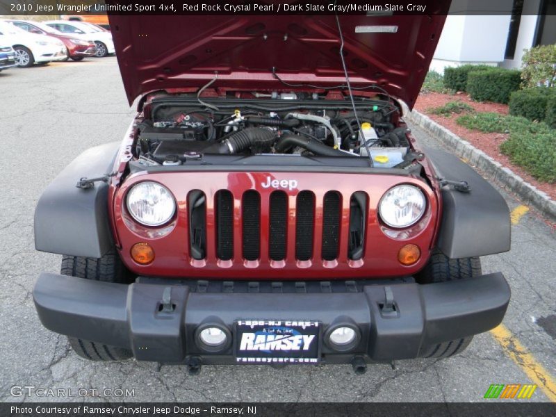 Red Rock Crystal Pearl / Dark Slate Gray/Medium Slate Gray 2010 Jeep Wrangler Unlimited Sport 4x4