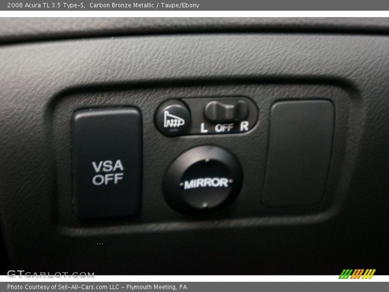 Carbon Bronze Metallic / Taupe/Ebony 2008 Acura TL 3.5 Type-S