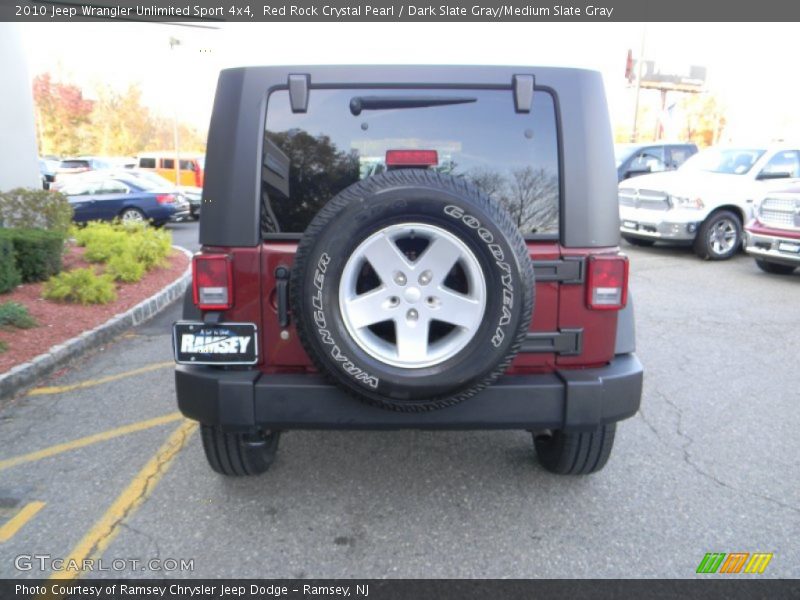 Red Rock Crystal Pearl / Dark Slate Gray/Medium Slate Gray 2010 Jeep Wrangler Unlimited Sport 4x4