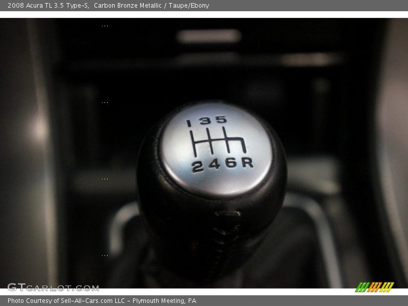 Carbon Bronze Metallic / Taupe/Ebony 2008 Acura TL 3.5 Type-S