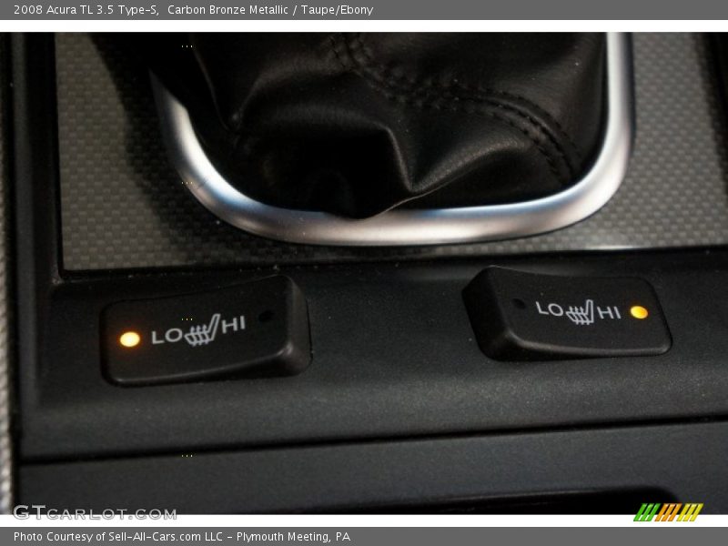 Carbon Bronze Metallic / Taupe/Ebony 2008 Acura TL 3.5 Type-S