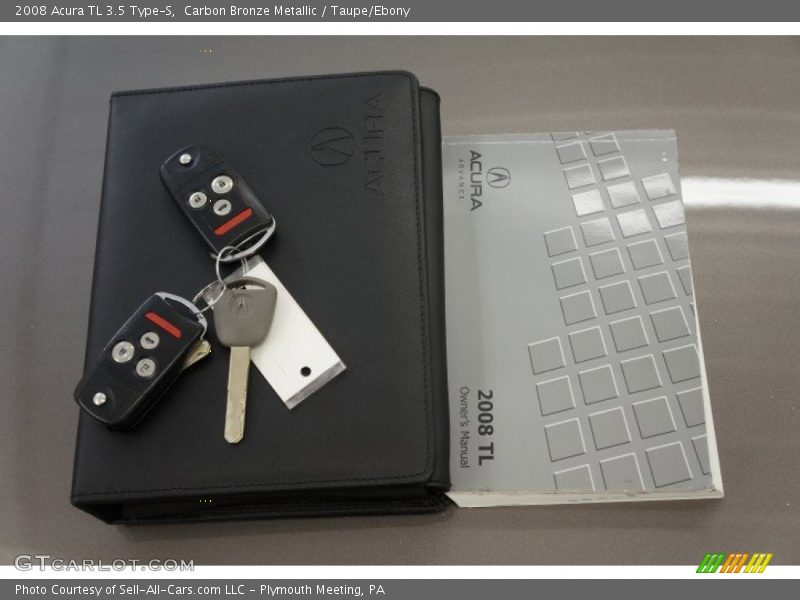 Carbon Bronze Metallic / Taupe/Ebony 2008 Acura TL 3.5 Type-S