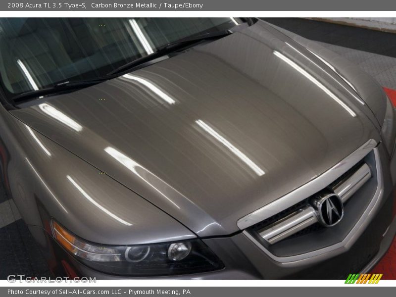 Carbon Bronze Metallic / Taupe/Ebony 2008 Acura TL 3.5 Type-S