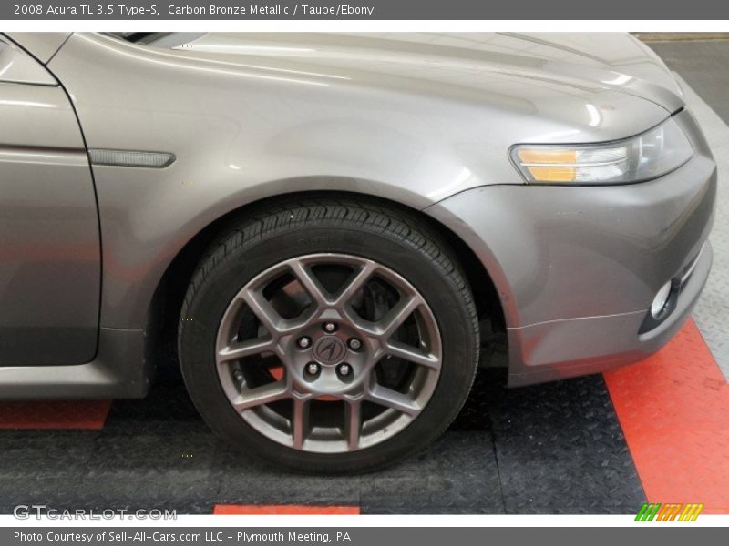 Carbon Bronze Metallic / Taupe/Ebony 2008 Acura TL 3.5 Type-S