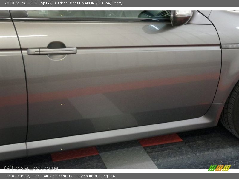 Carbon Bronze Metallic / Taupe/Ebony 2008 Acura TL 3.5 Type-S