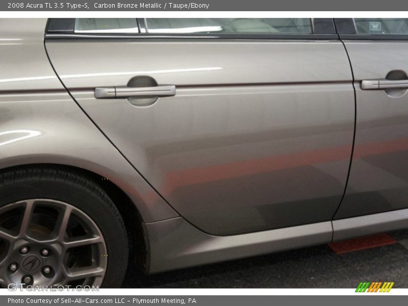 Carbon Bronze Metallic / Taupe/Ebony 2008 Acura TL 3.5 Type-S