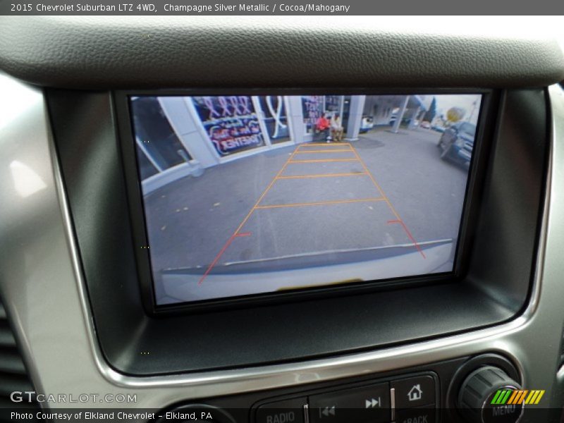Champagne Silver Metallic / Cocoa/Mahogany 2015 Chevrolet Suburban LTZ 4WD