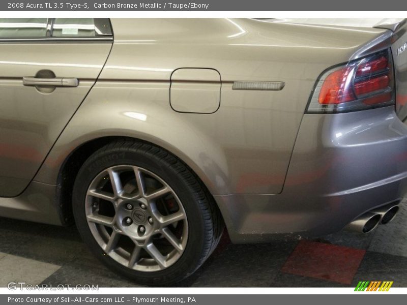 Carbon Bronze Metallic / Taupe/Ebony 2008 Acura TL 3.5 Type-S