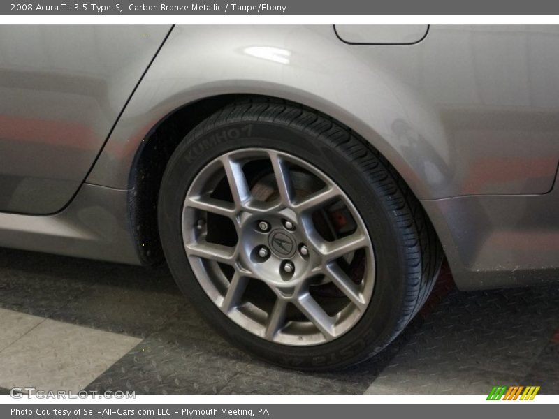 Carbon Bronze Metallic / Taupe/Ebony 2008 Acura TL 3.5 Type-S