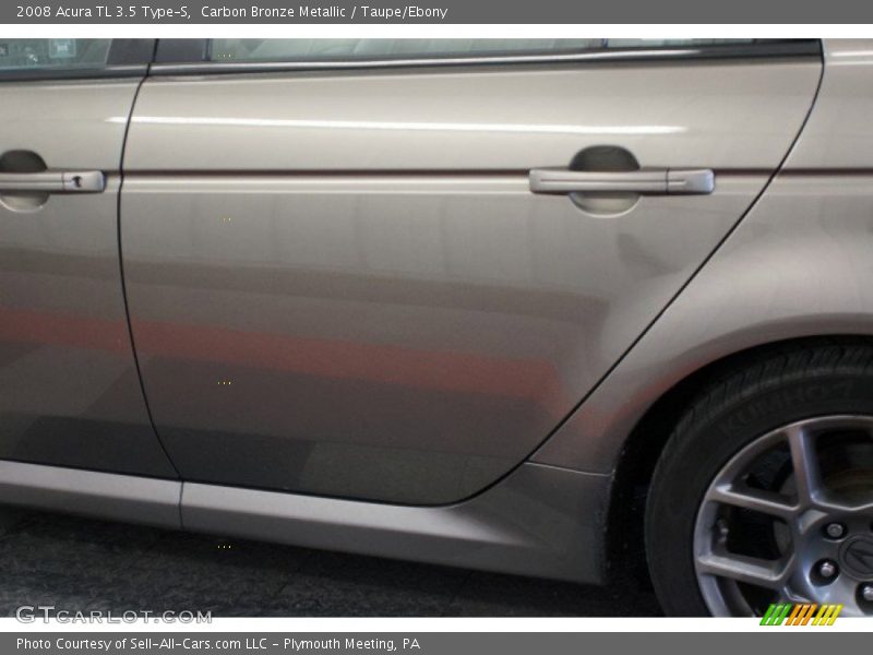 Carbon Bronze Metallic / Taupe/Ebony 2008 Acura TL 3.5 Type-S