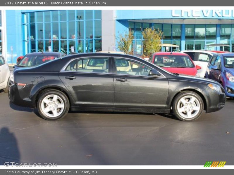 Black Granite Metallic / Titanium 2012 Chevrolet Malibu LS