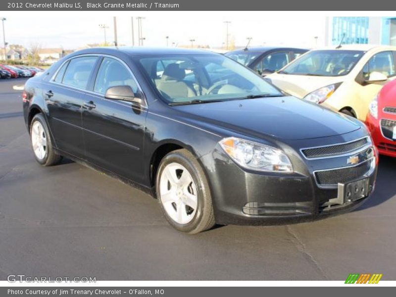 Black Granite Metallic / Titanium 2012 Chevrolet Malibu LS