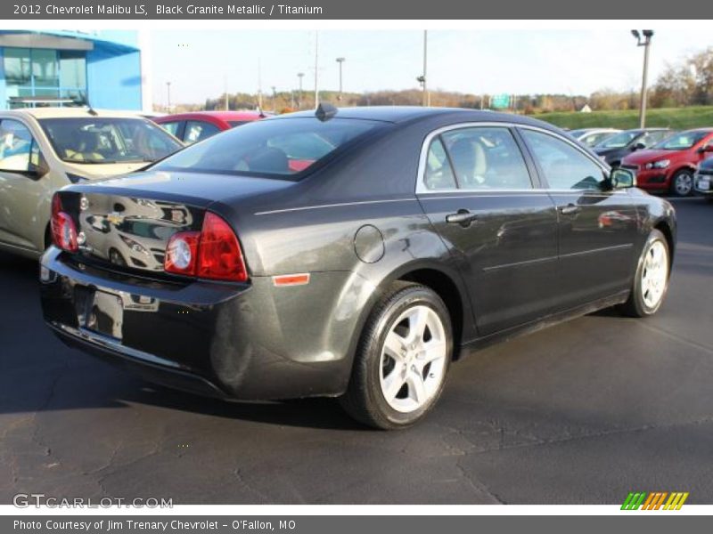 Black Granite Metallic / Titanium 2012 Chevrolet Malibu LS