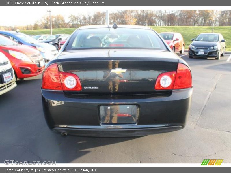 Black Granite Metallic / Titanium 2012 Chevrolet Malibu LS
