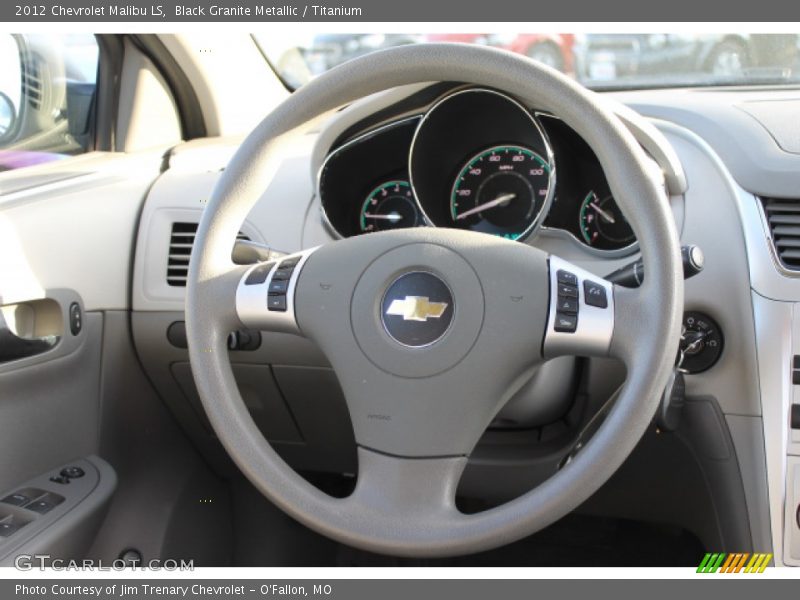 Black Granite Metallic / Titanium 2012 Chevrolet Malibu LS