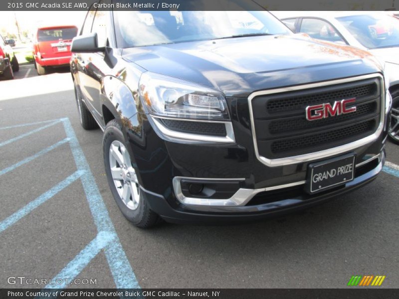 Carbon Black Metallic / Ebony 2015 GMC Acadia SLE AWD