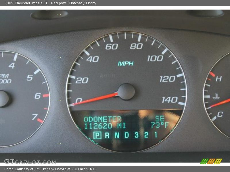 Red Jewel Tintcoat / Ebony 2009 Chevrolet Impala LT