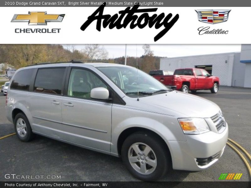 Bright Silver Metallic / Medium Slate Gray/Light Shale 2010 Dodge Grand Caravan SXT