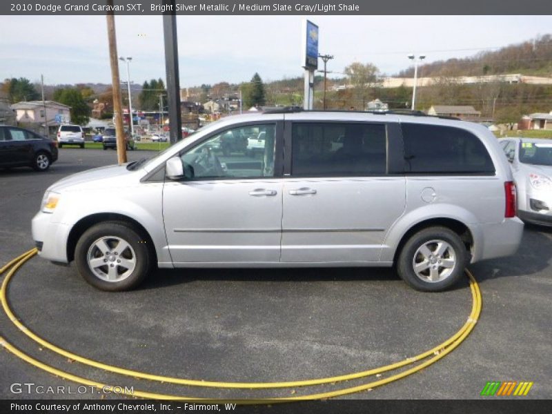 Bright Silver Metallic / Medium Slate Gray/Light Shale 2010 Dodge Grand Caravan SXT