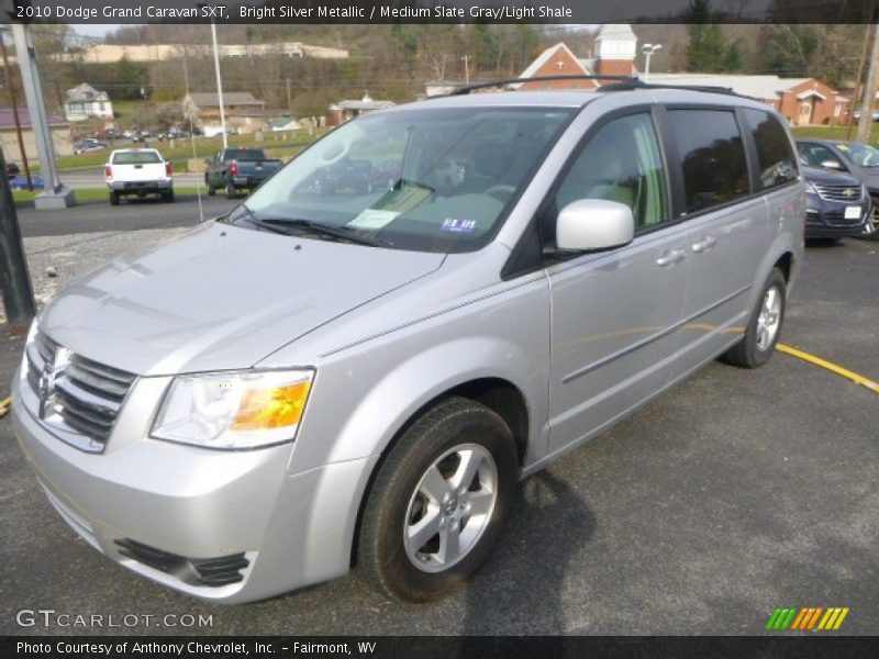 Bright Silver Metallic / Medium Slate Gray/Light Shale 2010 Dodge Grand Caravan SXT