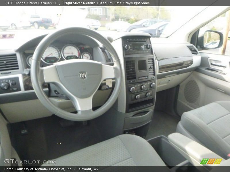 Bright Silver Metallic / Medium Slate Gray/Light Shale 2010 Dodge Grand Caravan SXT