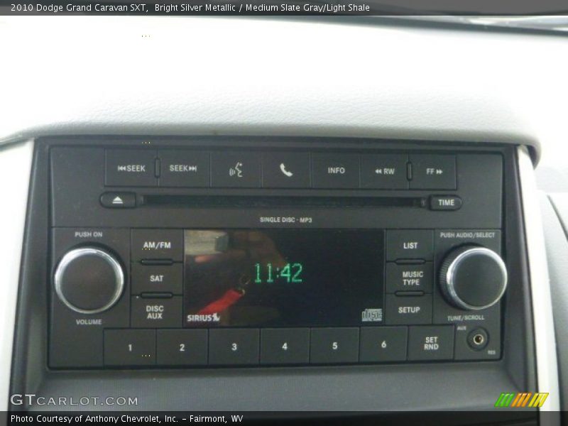 Bright Silver Metallic / Medium Slate Gray/Light Shale 2010 Dodge Grand Caravan SXT
