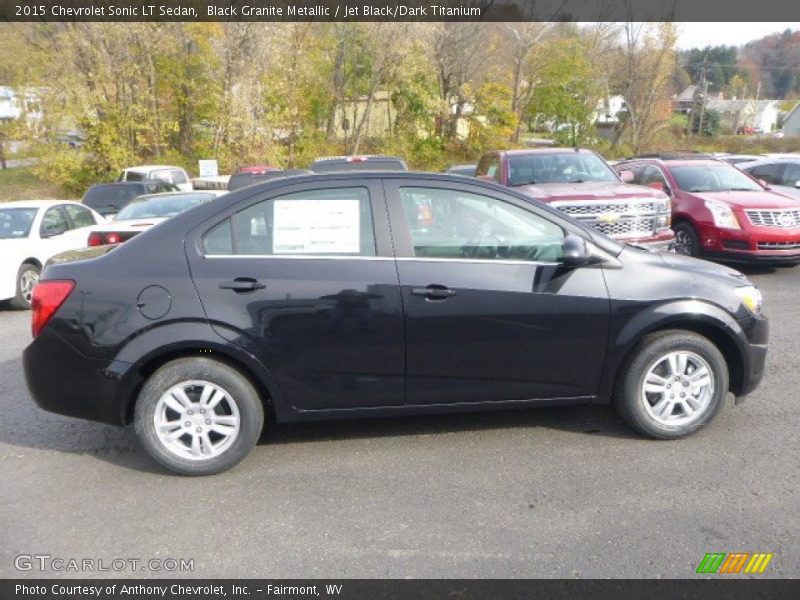 Black Granite Metallic / Jet Black/Dark Titanium 2015 Chevrolet Sonic LT Sedan