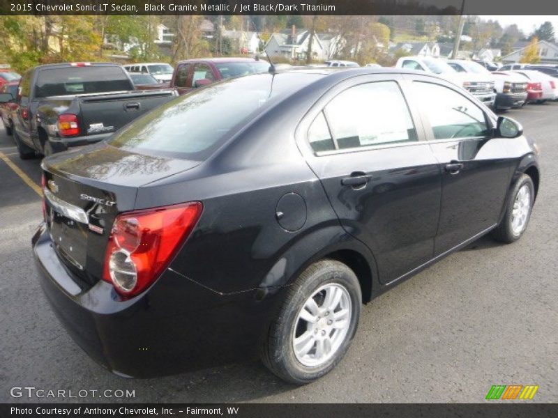 Black Granite Metallic / Jet Black/Dark Titanium 2015 Chevrolet Sonic LT Sedan