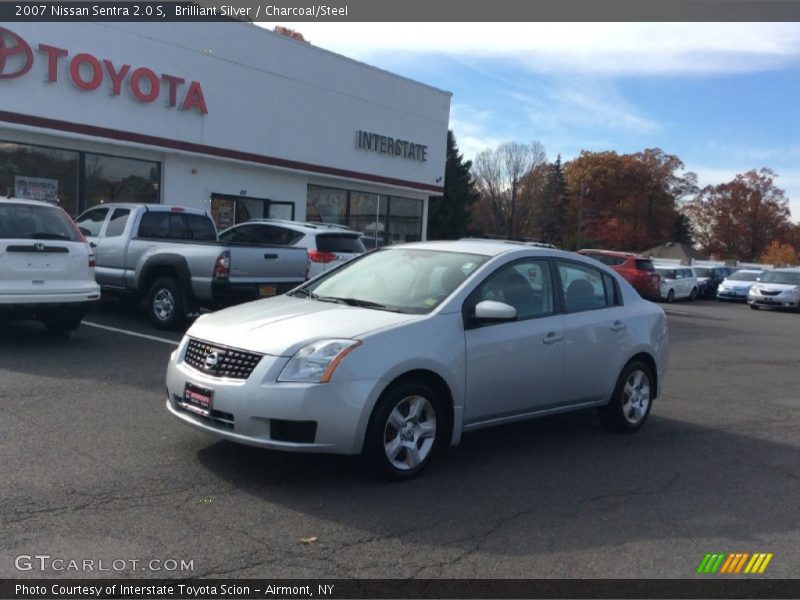 Brilliant Silver / Charcoal/Steel 2007 Nissan Sentra 2.0 S