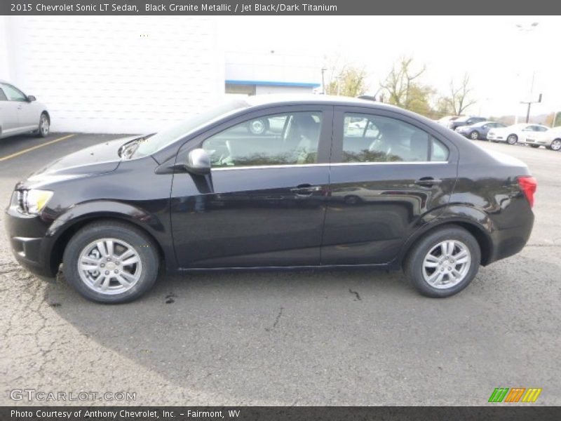 Black Granite Metallic / Jet Black/Dark Titanium 2015 Chevrolet Sonic LT Sedan