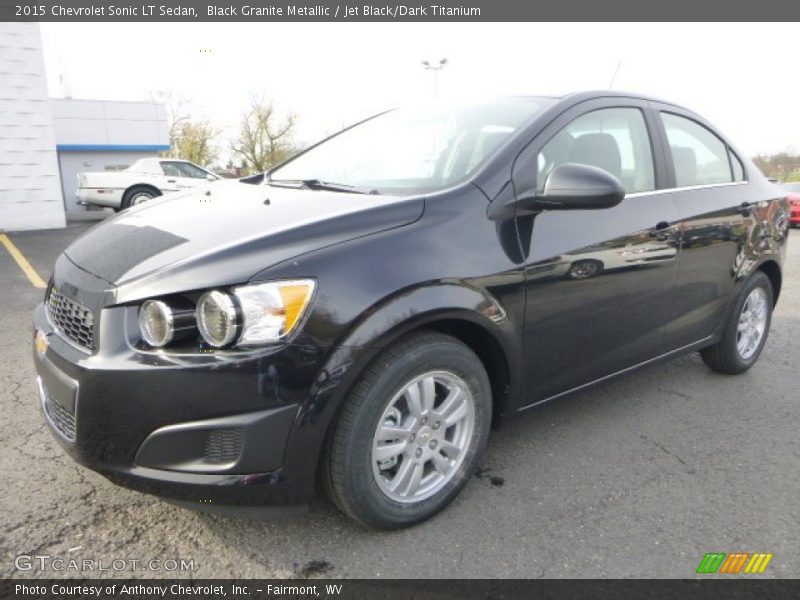 Black Granite Metallic / Jet Black/Dark Titanium 2015 Chevrolet Sonic LT Sedan