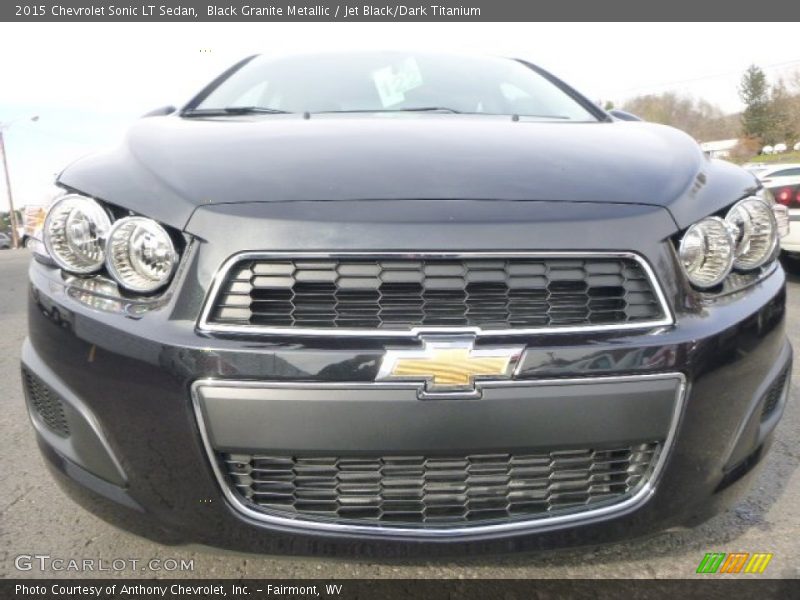 Black Granite Metallic / Jet Black/Dark Titanium 2015 Chevrolet Sonic LT Sedan