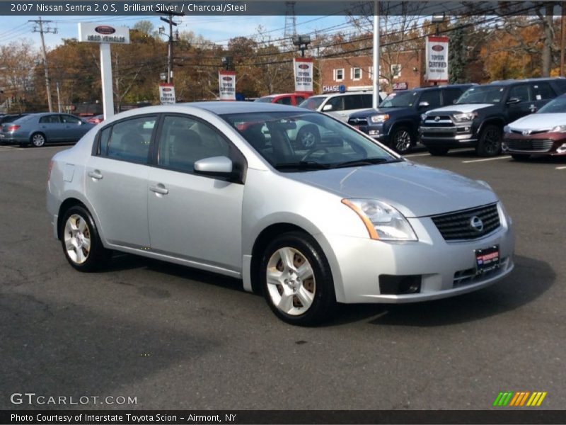Brilliant Silver / Charcoal/Steel 2007 Nissan Sentra 2.0 S