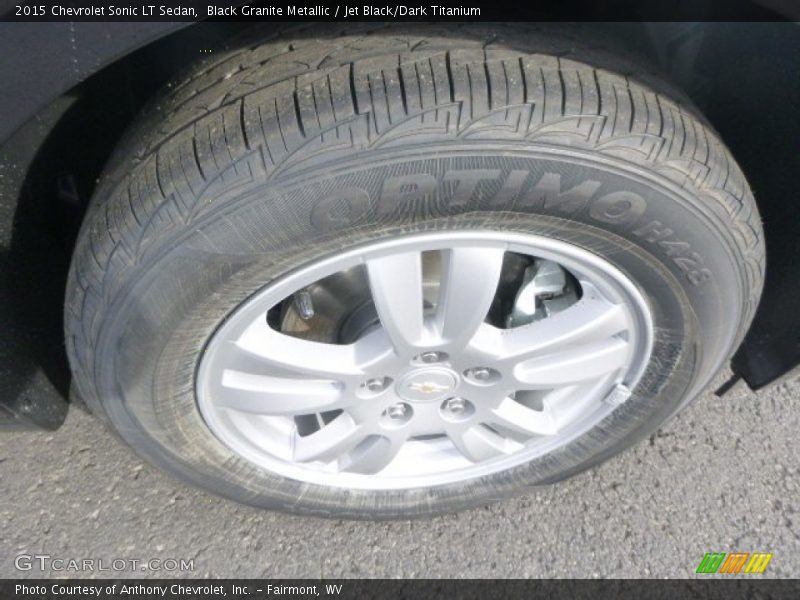 Black Granite Metallic / Jet Black/Dark Titanium 2015 Chevrolet Sonic LT Sedan