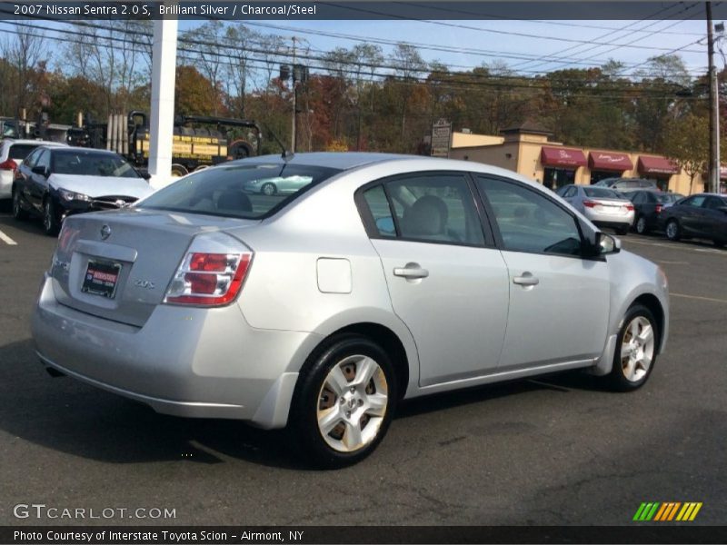 Brilliant Silver / Charcoal/Steel 2007 Nissan Sentra 2.0 S