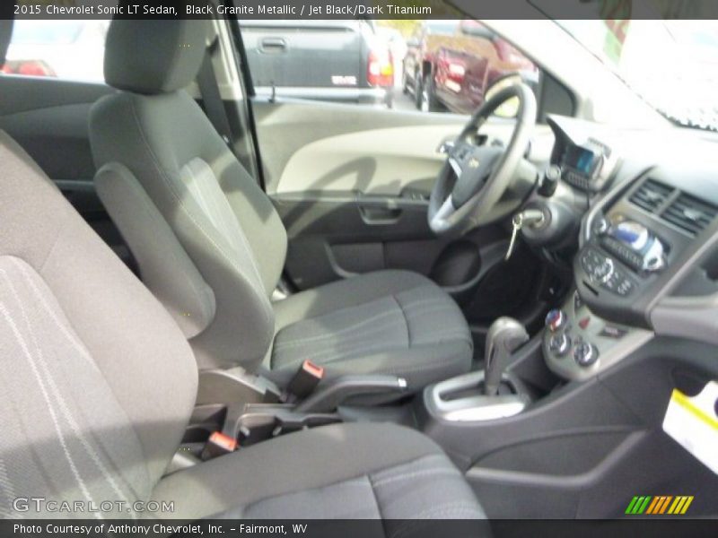Black Granite Metallic / Jet Black/Dark Titanium 2015 Chevrolet Sonic LT Sedan