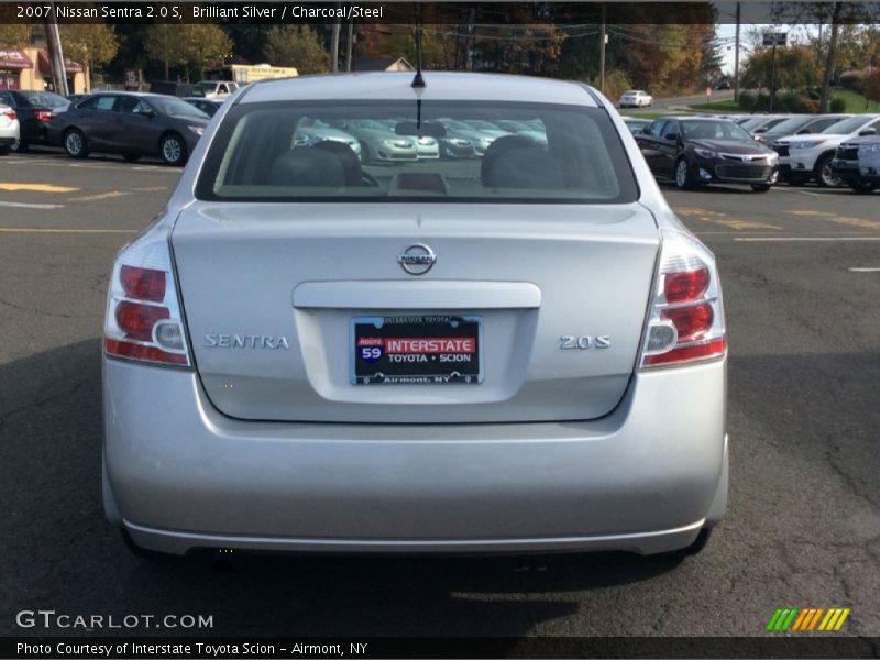 Brilliant Silver / Charcoal/Steel 2007 Nissan Sentra 2.0 S