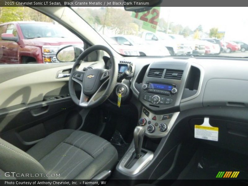 Black Granite Metallic / Jet Black/Dark Titanium 2015 Chevrolet Sonic LT Sedan