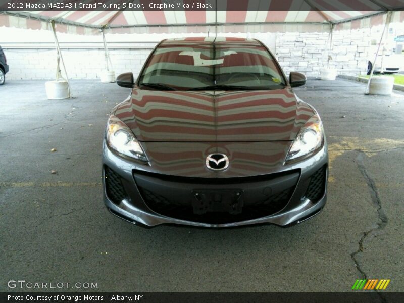 Graphite Mica / Black 2012 Mazda MAZDA3 i Grand Touring 5 Door