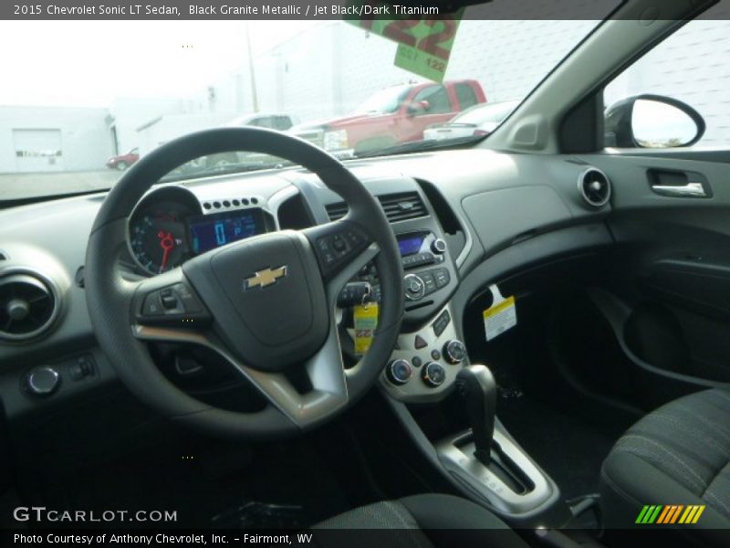 Black Granite Metallic / Jet Black/Dark Titanium 2015 Chevrolet Sonic LT Sedan
