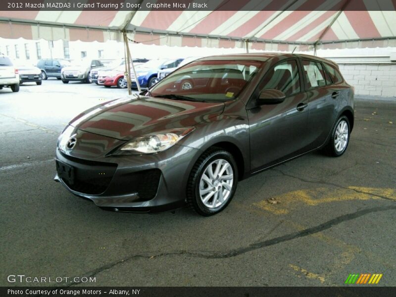 Graphite Mica / Black 2012 Mazda MAZDA3 i Grand Touring 5 Door