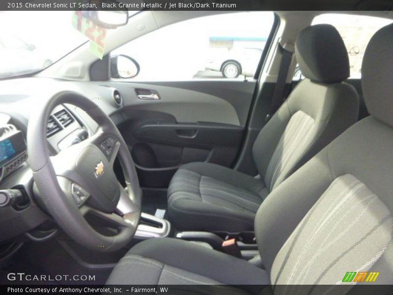 Black Granite Metallic / Jet Black/Dark Titanium 2015 Chevrolet Sonic LT Sedan