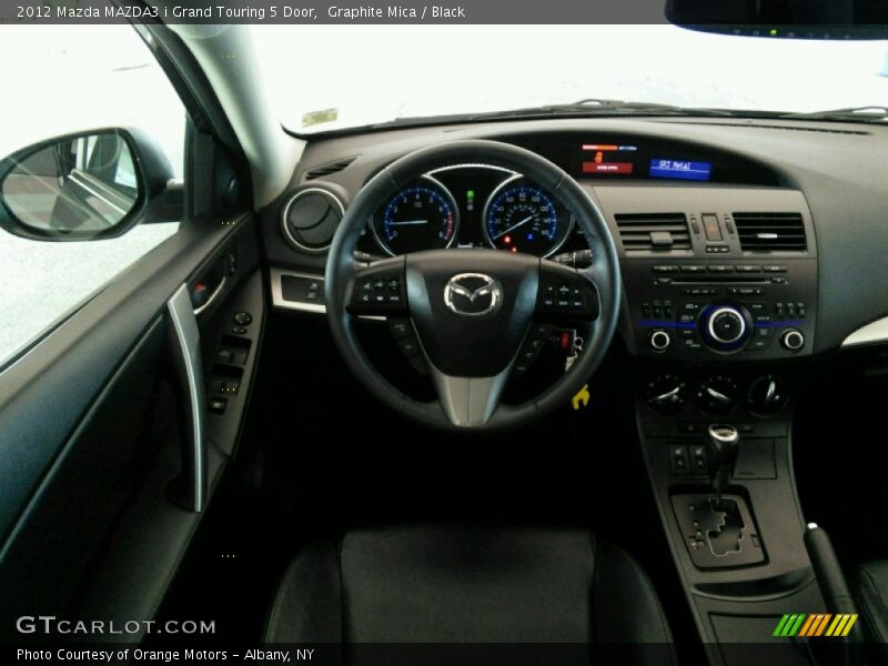 Graphite Mica / Black 2012 Mazda MAZDA3 i Grand Touring 5 Door