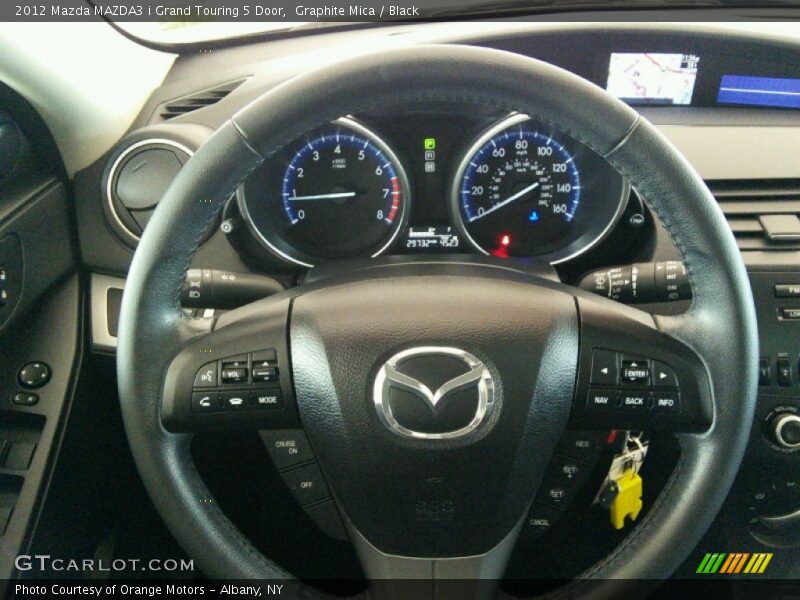 Graphite Mica / Black 2012 Mazda MAZDA3 i Grand Touring 5 Door